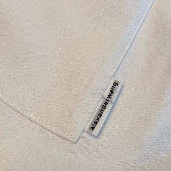 NWT Alexander Wang High Twist Jersey Layered Muscle Mini Dress Womens sz L White - Picture 7 of 15